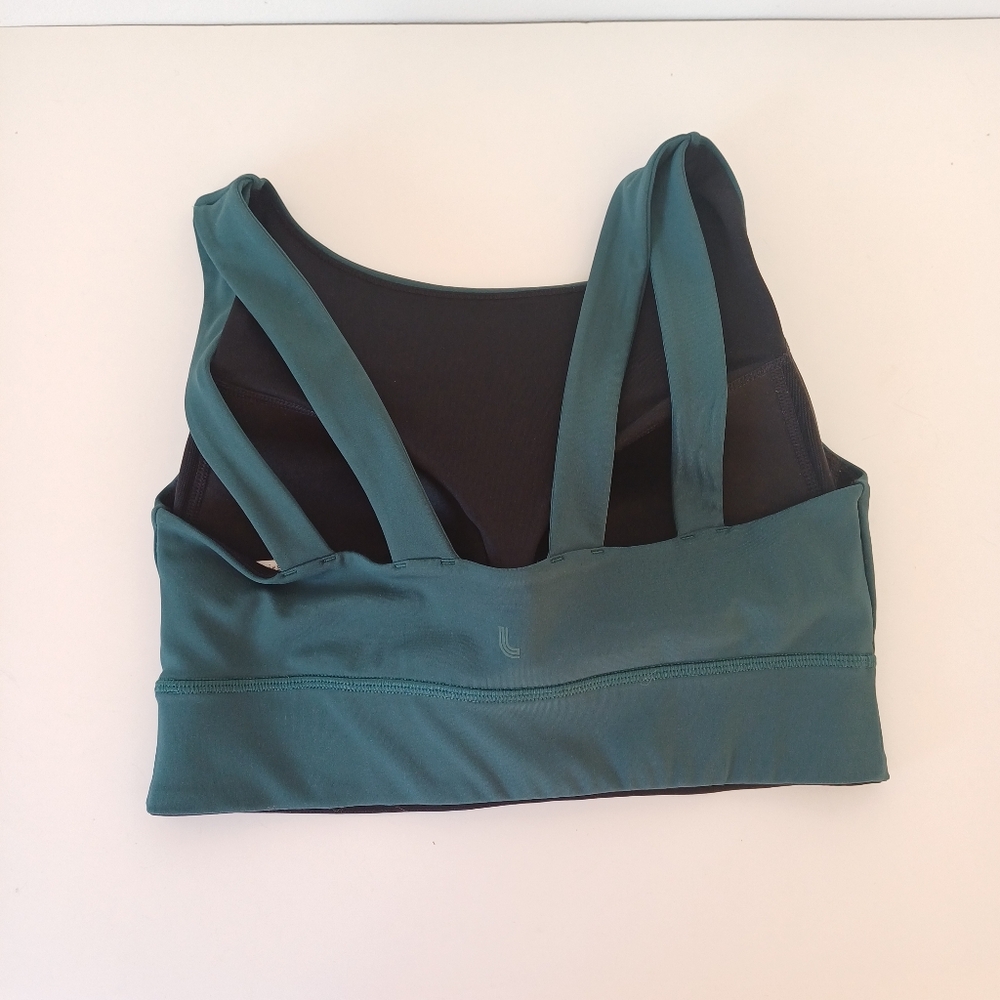 Lolë Step up Emerald Green Sports Bra Workout Top Size S/P - Picture 2 of 5